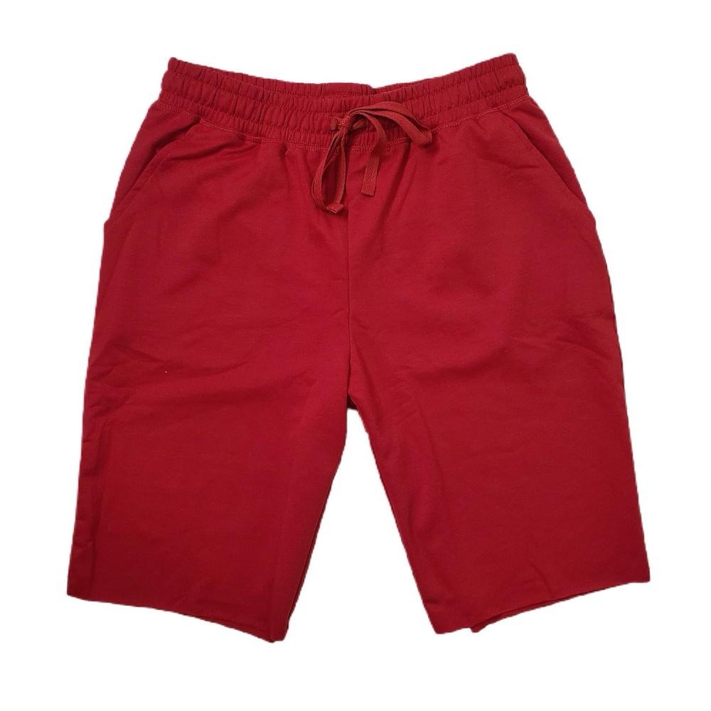 LuLaRoe Red Jamie French Terry Shorts Elastic Waist